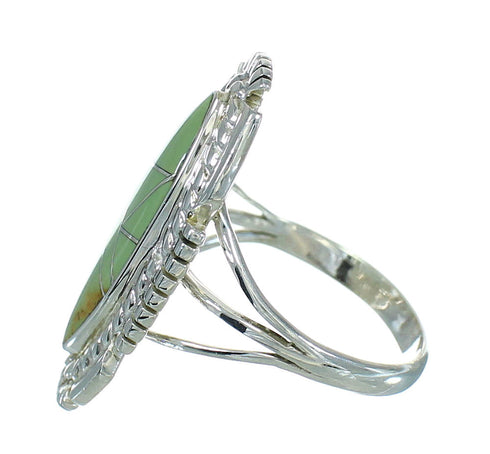 Turquoise Authentic Sterling Silver Southwest Jewelry Ring Size 7-3/4 RX87110